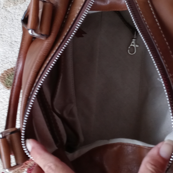 MICHAEL KORS VINTAGE LEATHER SATCHEL - Picture 8 of 11